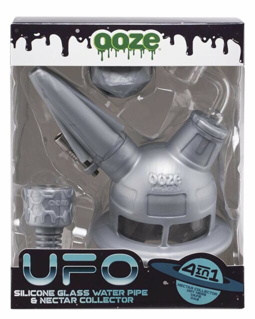 Shop Ooze UFO 4-in-1 Silicone Bong - Dab Rig, Nectar Straw & Vape Converter in australian