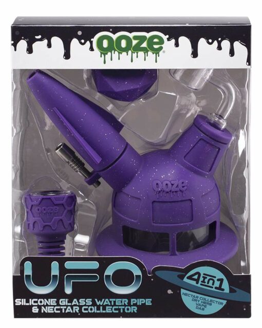 Shop Ooze UFO 4-in-1 Silicone Bong - Dab Rig, Nectar Straw & Vape Converter in australian