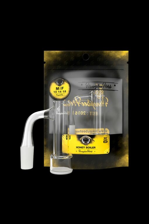 Shop Honeybee Herb Honey Boiler Quartz Banger - Black Line in australian
