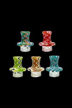 Shop AFM Glass Turbo Reversal Glass Spinner Carb Cap + 2 Pearls in australian
