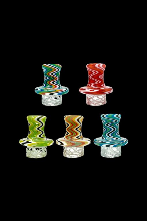Shop AFM Glass Turbo Reversal Glass Spinner Carb Cap + 2 Pearls in australian