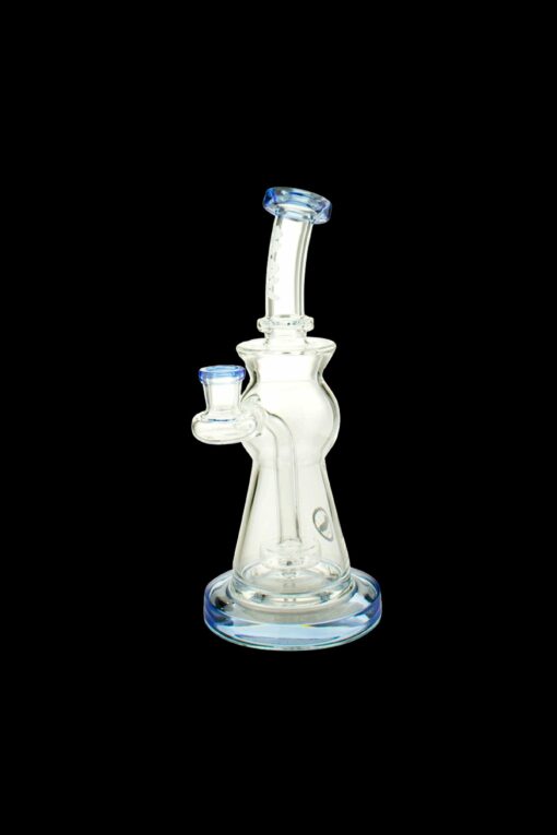 Shop MAV Glass Beam Puck Perc Bent Neck Water Pipe in australian