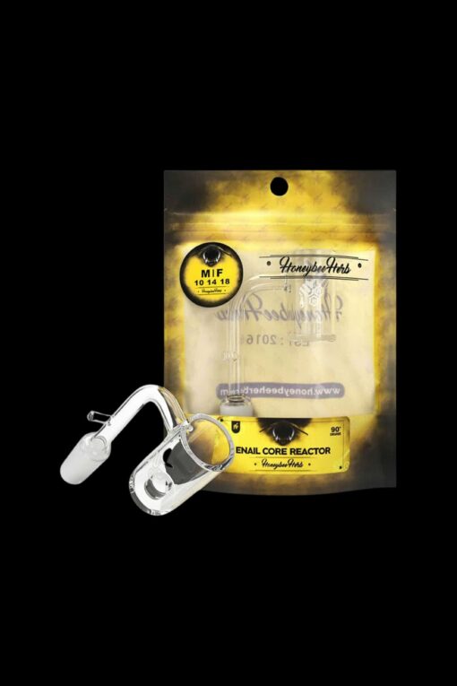 Shop Honeybee Herb Enail Core Reactor Quartz Banger - Yellow Line in australian