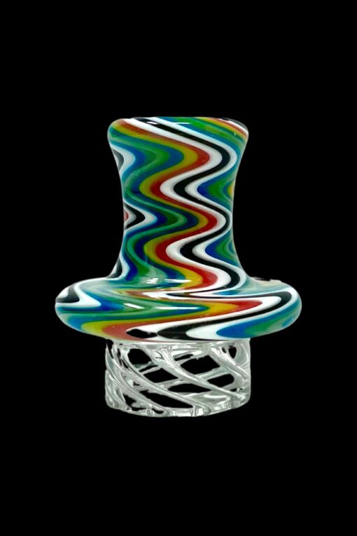 Shop AFM Glass Turbo Reversal Glass Spinner Carb Cap + 2 Pearls in australian