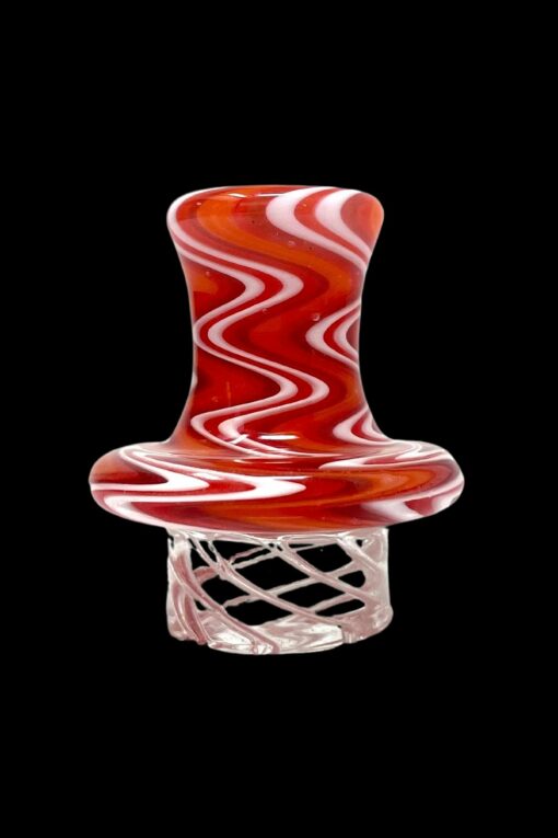 Shop AFM Glass Turbo Reversal Glass Spinner Carb Cap + 2 Pearls in australian