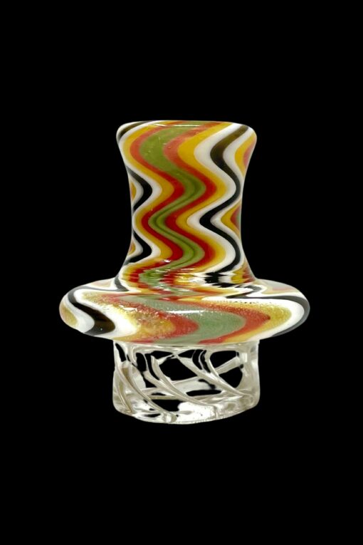 Shop AFM Glass Turbo Reversal Glass Spinner Carb Cap + 2 Pearls in australian