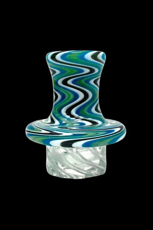 Shop AFM Glass Turbo Reversal Glass Spinner Carb Cap + 2 Pearls in australian