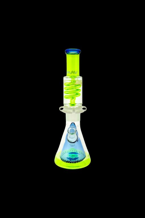 Shop MAV Glass Oversized Slitted Pyramid Beaker Freezable Coil System in australian