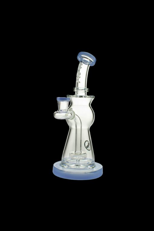 Shop MAV Glass Beam Puck Perc Bent Neck Water Pipe in australian