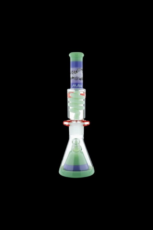 Shop MAV Glass Reversal Wig Wag Slitted Pyramid Beaker Freezable Coil System in australian