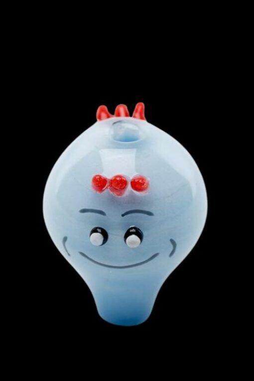 Shop Empire Glassworks Blue Twins Puffco Peak Glass Carb Cap in australian