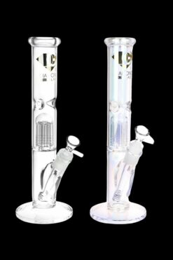 Shop Diamond Glass Gold Pearl 8-Arm Perc Water Pipe in australian