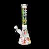 Shop Aliens And Hemp Leaves Glow Beaker Water Pipe in australian