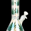 Shop Realistic Hemp Leaf Beaker Glass Water Pipe in australian