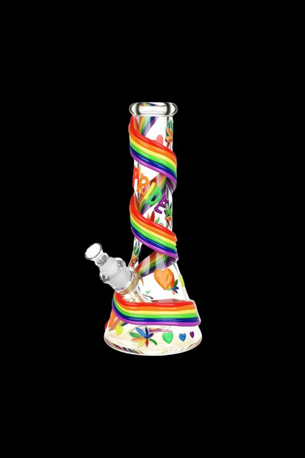 Shop Rainbow Pride Glow In The Dark Water Pipe in australian