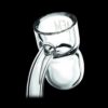 Shop AFM Glass 3mm X 25mm Splash Guard Round Bottom Quartz Banger in australian