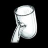 Shop AFM Glass 3mm X 25mm Round Bottom Quartz Banger in australian