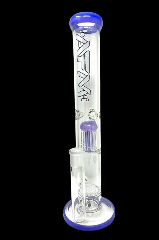 Shop AFM Glass Ripper Single Arm Perc Glass Straight Tube Bong in australian