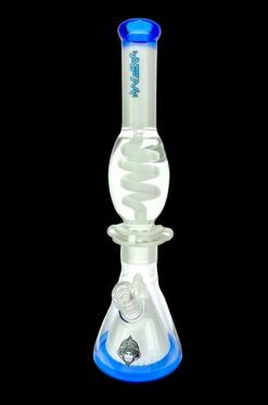 Shop AFM Glass UFO Pyramid Glass Freezable Coil Beaker Bong in australian
