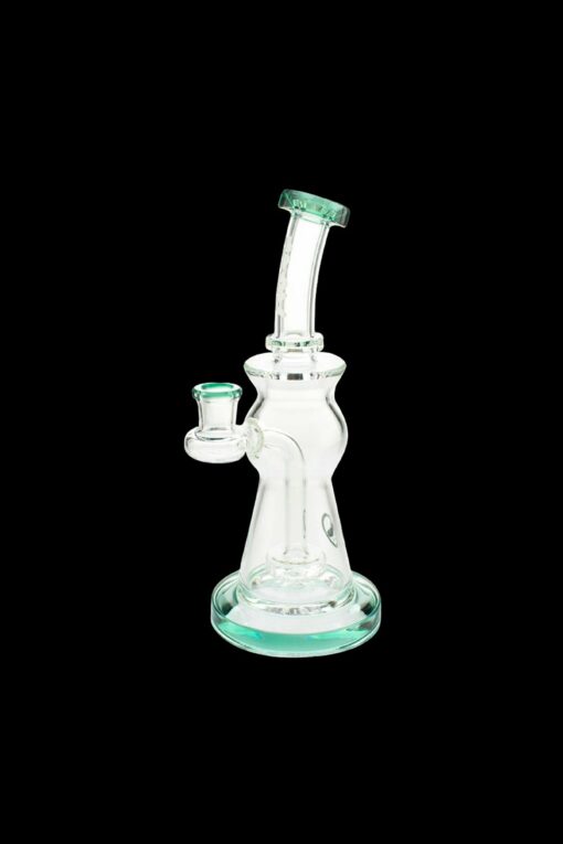 Shop MAV Glass Beam Puck Perc Bent Neck Water Pipe in australian