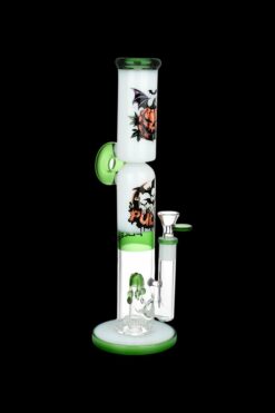 Shop Pulsar Double Stacked Halloween Glass Water Pipe in australian