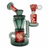 Shop Phoenix Star 4-Piece Bong and Dab Rig Set 16cm – Red Swirl in australian
