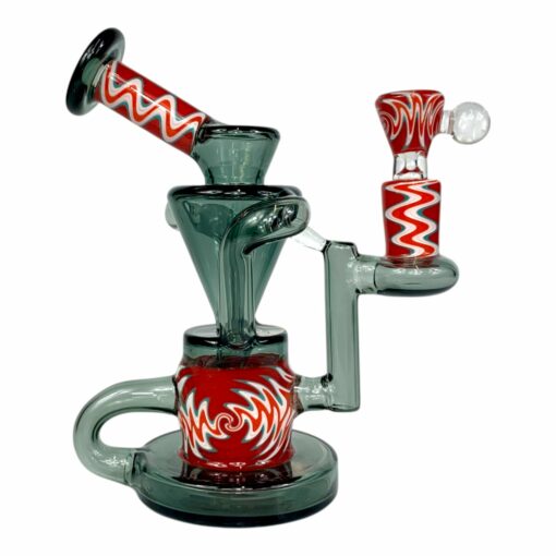 Shop Phoenix Star 4-Piece Bong and Dab Rig Set 16cm – Red Swirl in australian