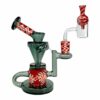 Shop Phoenix Star 4-Piece Bong and Dab Rig Set 16cm – Red Swirl in australian