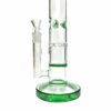 Shop Phoenix Star Dual Perc Straight Shooter Bong 35cm Green in australian