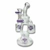 Shop Phoenix Star Rotating Percolator Recycler Bong 25cm Purple in australian