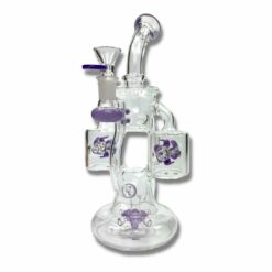 Shop Phoenix Star Rotating Percolator Recycler Bong 25cm Purple in australian