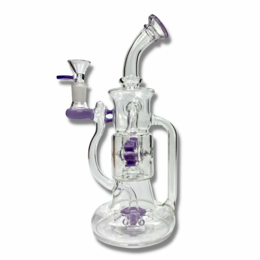 Shop Phoenix Star Rotating Percolator Recycler Bong 25cm Purple in australian