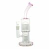 Shop Pink Colored Double Barrel Bong - 12in in australian