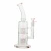 Shop Pink Colored Double Barrel Bong - 12in in australian
