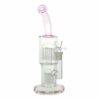Shop Pink Colored Double Barrel Bong - 12in in australian