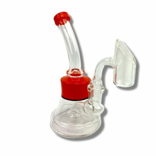 Shop Poke Dab Rig and Bong 15cm Red in australian