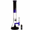 Shop ROOR Tech 18in Fixed Shower Head Big Beaker Bong - Blue Black in australian