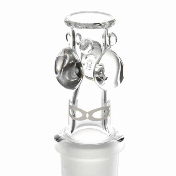 Shop ROOR Tech 18in Fixed Shower Head Big Beaker Bong - Blue Black in australian