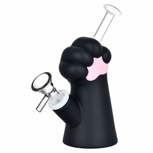 Shop Cat Paw Silicone Water Pipe | 6.15" | 14mm F | Assorted Colors | 4ct Bundle in australian