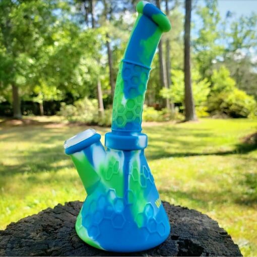 Shop PILOT DIARY Portable 6.4" Silicone Beaker Bong with 14mm Bowl in australian