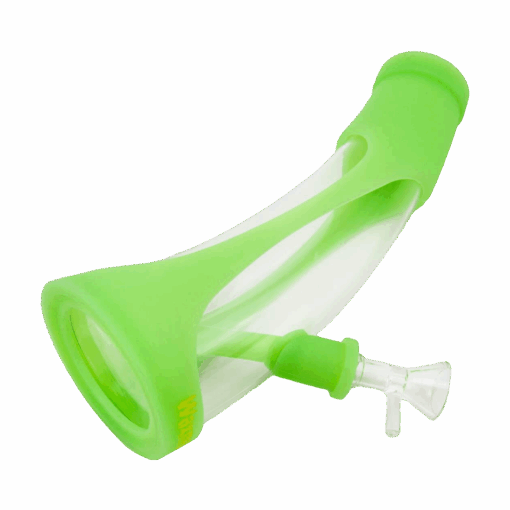Shop PILOT DIARY 8.6" Horn-Shaped Glow Silicone Bong with 14mm Bowl in australian