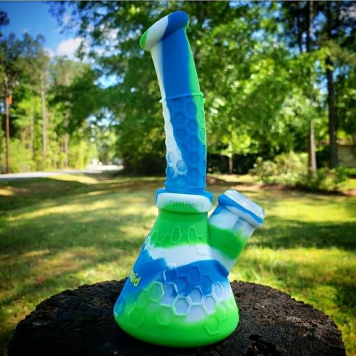 Shop PILOT DIARY Portable 6.4" Silicone Beaker Bong with 14mm Bowl in australian