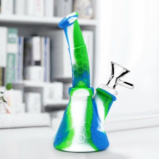 Shop PILOT DIARY Portable 6.4" Silicone Beaker Bong with 14mm Bowl in australian