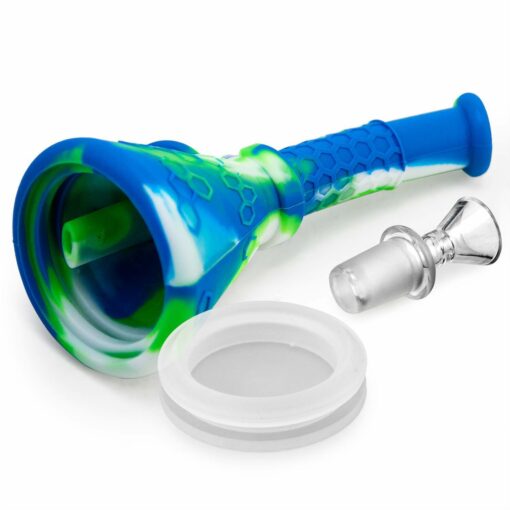 Shop PILOT DIARY Portable 6.4" Silicone Beaker Bong with 14mm Bowl in australian