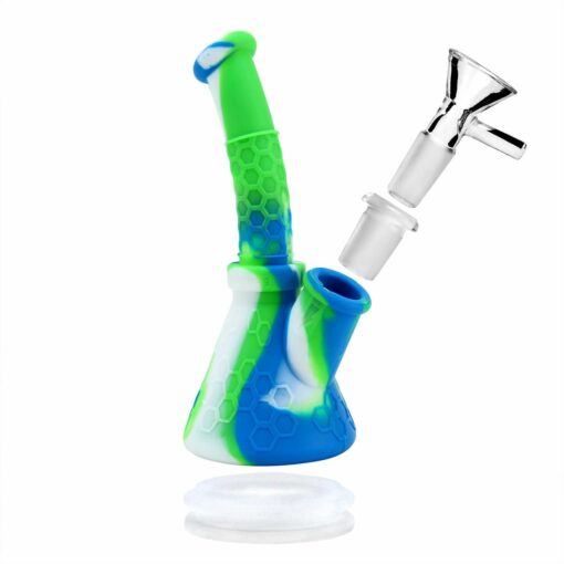 Shop PILOT DIARY Portable 6.4" Silicone Beaker Bong with 14mm Bowl in australian