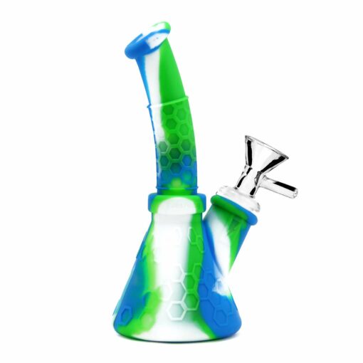 Shop PILOT DIARY Portable 6.4" Silicone Beaker Bong with 14mm Bowl in australian