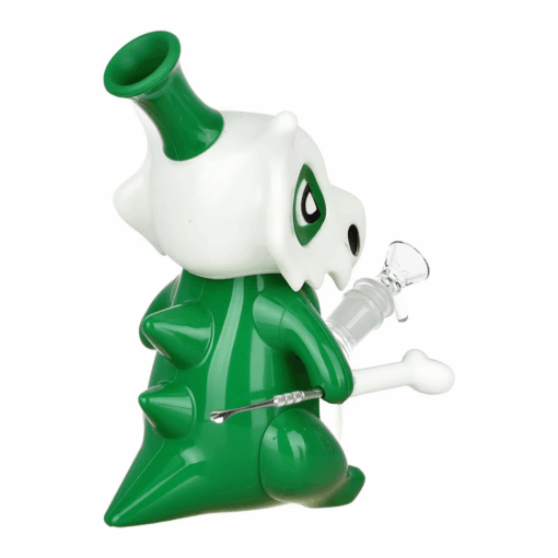 Shop Skull Beast Silicone & Glass Water Pipe + Stir Tool | 8.75" | 14mm F | Colors Vary in australian