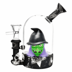 Shop Spooky Witch Bell Jar Silicone & Glass Water Pipe | 5.5" | 14mm F in australian