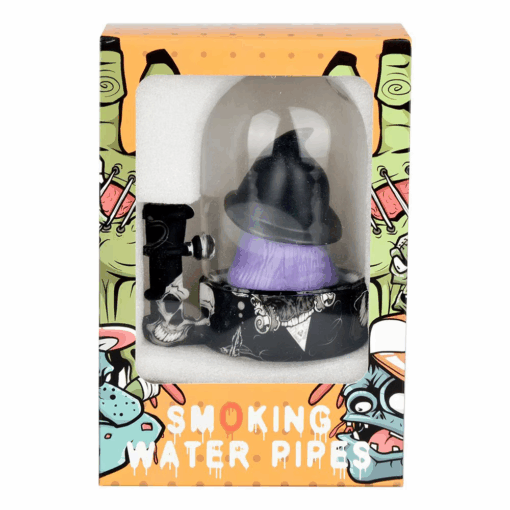 Shop Spooky Witch Bell Jar Silicone & Glass Water Pipe | 5.5" | 14mm F in australian