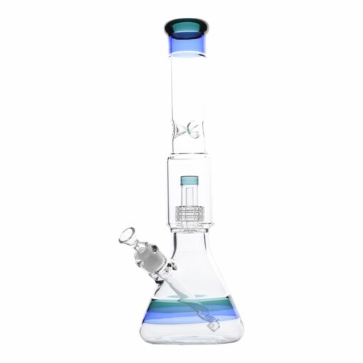 Shop Striped Matrix Beaker Bong - 17in in australian